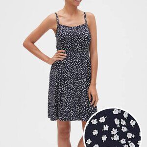 NWT GAP Navy Blue Ditsy Floral Mini Sundress Size S Adjustable Spaghetti Straps